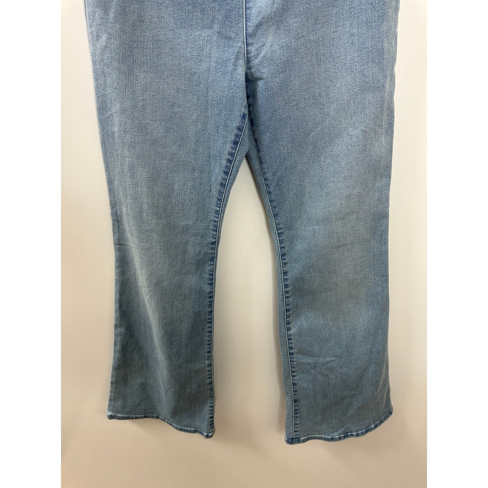 NWT GAP Kids High Rise Flare Jeggings Blue Denim Jean 14 Plus Light Wash Stretch - Picture 4 of 11